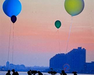 FRANK RITTER (American, 1946-2023) PHOTOGRAPH | Colorful balloons. h. 10 x 8 in., sight - h. 21 x w. 17.5 in (frame)