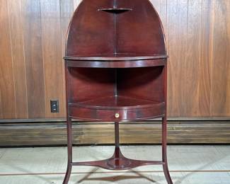 Georgian-style Corner Wash Stand |  h. 52 x w. 26.25 in
