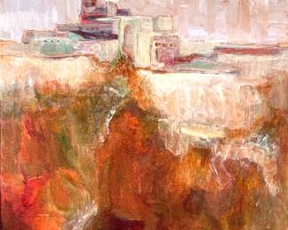 ORIGINAL OIL PAINTING SIGNED "ANITA D." | Untitled. Oil on canvas. Signed lower right - h. 43.5 x w. 33.25 in (overall)
