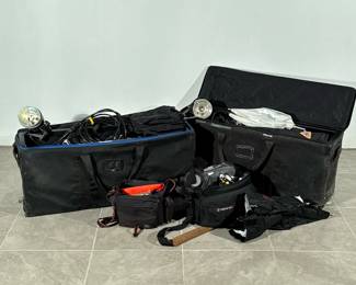 (2pc) TENBA HARD CASES, LIGHTS & ACCESSORIES | h. 18 x l. 38 x d. 12 in