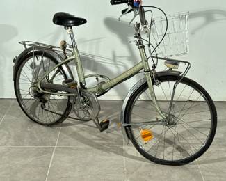 VINTAGE PEUGEOT FOLDING BICYCLE | With basket attachment.
