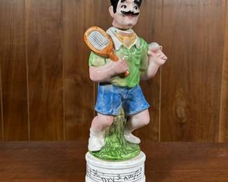 HOW DRY I AM DECANTER | Tennis player form ceramic decanter