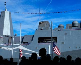 FRANK RITTER (American, 1946-2023) PHOTOGRAPH | American Battleship. h. 13.5 x 23.5 in, sight - h. 21.5 x w. 31.5 in (frame)