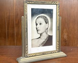 1920s Style Desk Frame | Gilt composition art deco style frame.