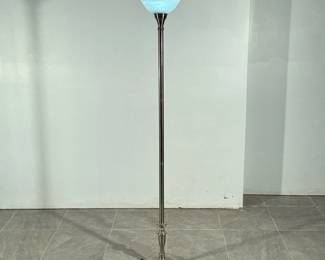 Brushed Nickel Floor Lamp | h. 72 x dia. 15 in