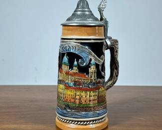 VINTAGE GERMAN MADE BEER STEIN | h. 7.5 in