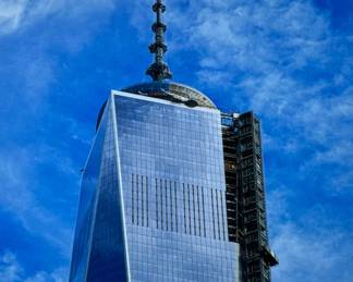 FRANK RITTER (American, 1946-2023) PHOTOGRAPH| Top of freedom tower. 19.5 x 15 in., sight. - h. 32 x w. 22 in