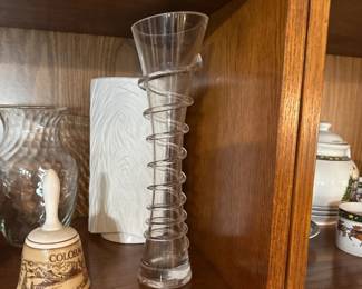 Swirl Crystal Vase