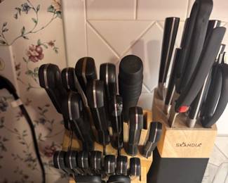 Kitchen Knives (also Pocket Knives various sizes)