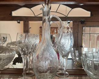 Etched Decanter