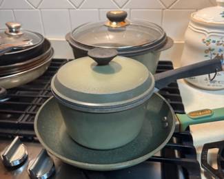 Cookware (Includes cast Iron, various brands and types, Skillets etc.)