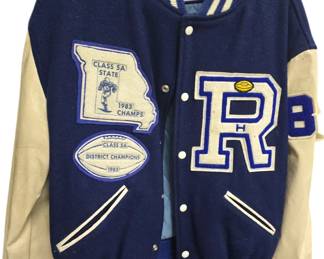 Champion XL 1983 District champ letterman jacket
