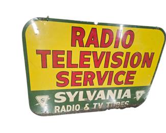 Sylvania TV service sign dsp 42x30