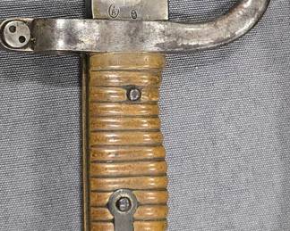 1869 Sharps rifle Sabre bayonet and scabbard
