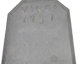 Williamsburg Virginia Metalcrafters cast Iron fire back