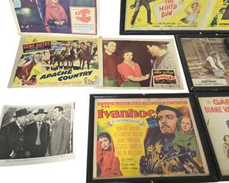 Old Framed lobby cards