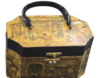 Vintage wooden purse