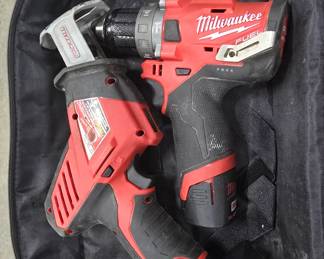 Milwaukee drill and hackzall