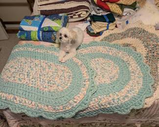 Rag rugs!  Do you remember these!  Lily does not come with.