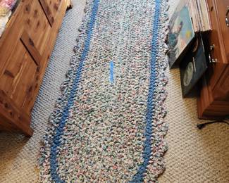 Oval  blue Rag Rug only $40