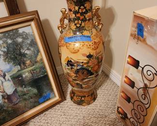 Nice tall oriental vase.