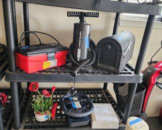 The garage is filled as well.