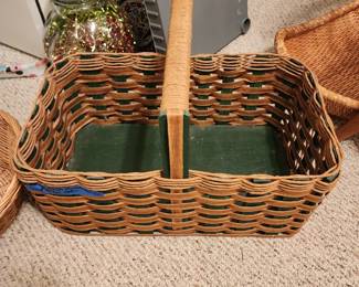 Wonderful antique wood basket.