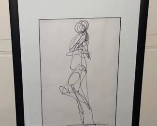 Framed Sketch Artwork (Signed 88)