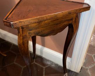 Antique Wooden 3 Leg Accent Table