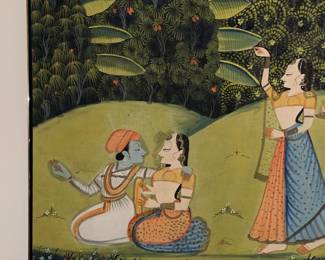 "Krishna" Painting Possibly From The "Allen Waller India Collection" (18th Century, Kishangarh School) (Unmarked)