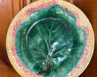 Large Antique Majolica Collection (Plates, Bowls, Chargers, Pitchers, Etc.)