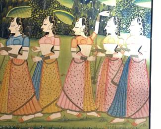 "Krishna" Painting Possibly From The "Allen Waller India Collection" (18th Century, Kishangarh School) (Unmarked)