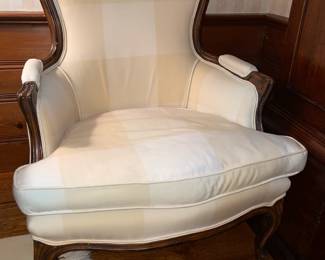 Oversized Upholstered Plaid Arm Chair With Decorative Pillows