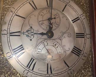 Antique Samuel Wainwright Northampton No. 2621 Wooden Case Grandfather Clock