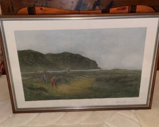 Framed "A Difficult Bunker" By Douglas Adams Print