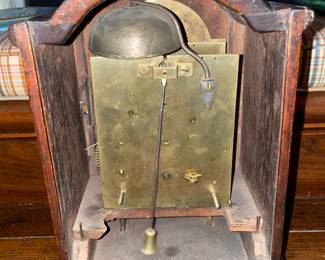Antique EDW. Smith Tabletop Case Clock From Dublin, Ireland