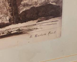 Framed "Claude Le Lorrain delin" Print