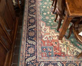 Beautiful Colorful Handmade Dining Room Rug