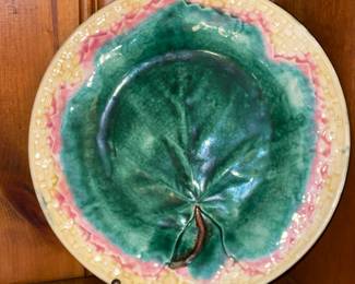 Large Antique Majolica Collection (Plates, Bowls, Chargers, Pitchers, Etc.)
