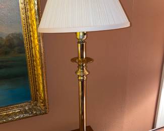 Brass Candlestick Table Lamp