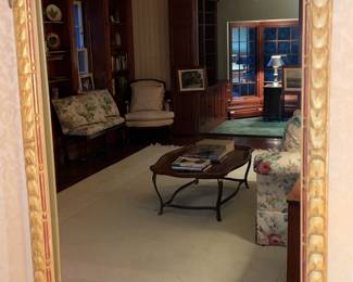 Ornate Ribbon Trimmed Wall Mirror