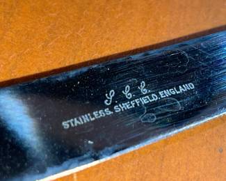 Vintage Bakelite & Stainless Steel Knife Set (England)