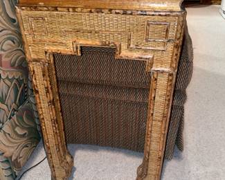 Fabulous Mid-Century Modern/Boho Bamboo Console Table