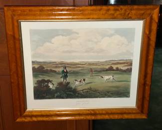 Antique Framed "Shooting" Artwork