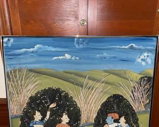 "Krishna And Radha With A Deer" Painting From The "Allen Waller India Collection" (18th Century, Kishangarh School)