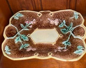 Large Antique Majolica Collection (Plates, Bowls, Chargers, Pitchers, Etc.)