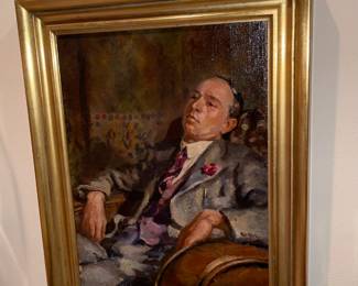 Gold Framed Painting (Signed)