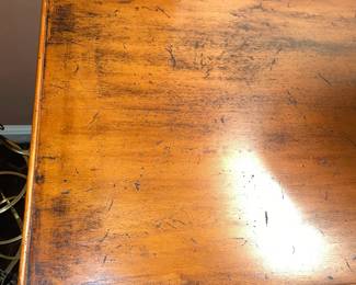 Large Antique Wooden Table With 1 Drawer