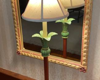 Palm Tree Leaf Candlestick Table Lamp