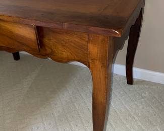 Beautiful French Oversized Wooden Table With 1 Drawer Expressly Made For Bloomingdales